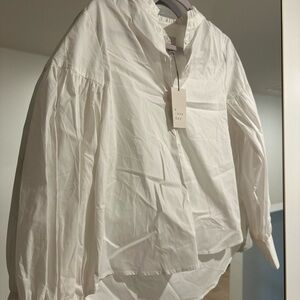 NWT Women’s White Blouse, A New Day brand Small